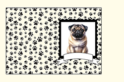 Panel na očkovací průkaz - Mops